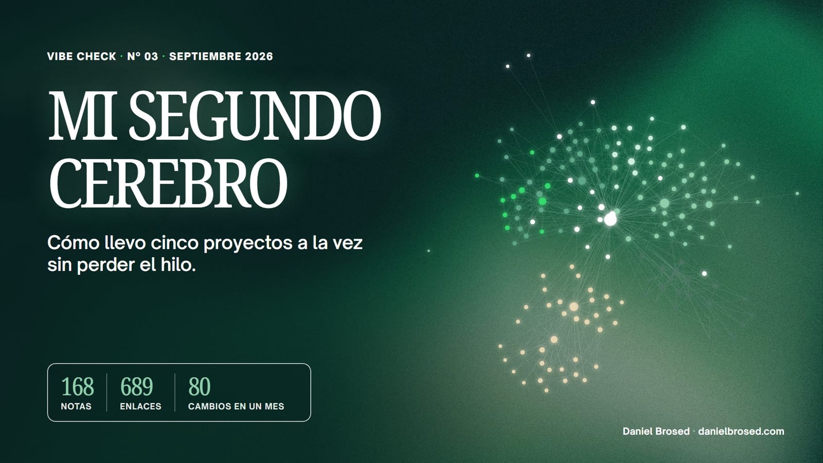 Portada de Vibe Check nº 4: Mi segundo cerebro: cómo llevo cinco proyectos a la vez sin perder el hilo