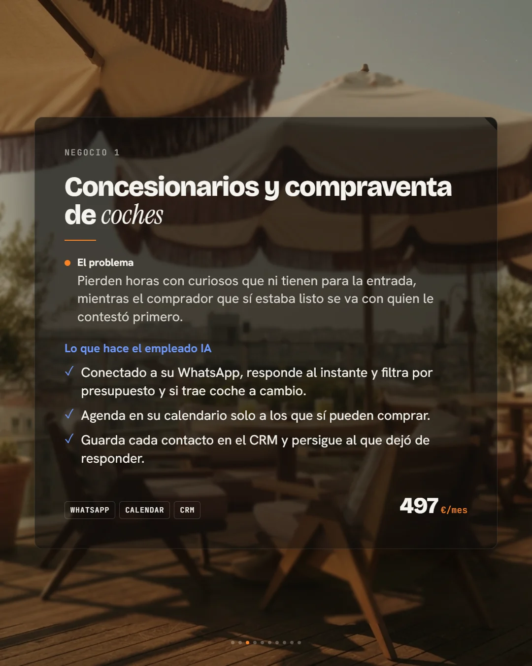 Empleado de IA para concesionarios y compraventa de coches