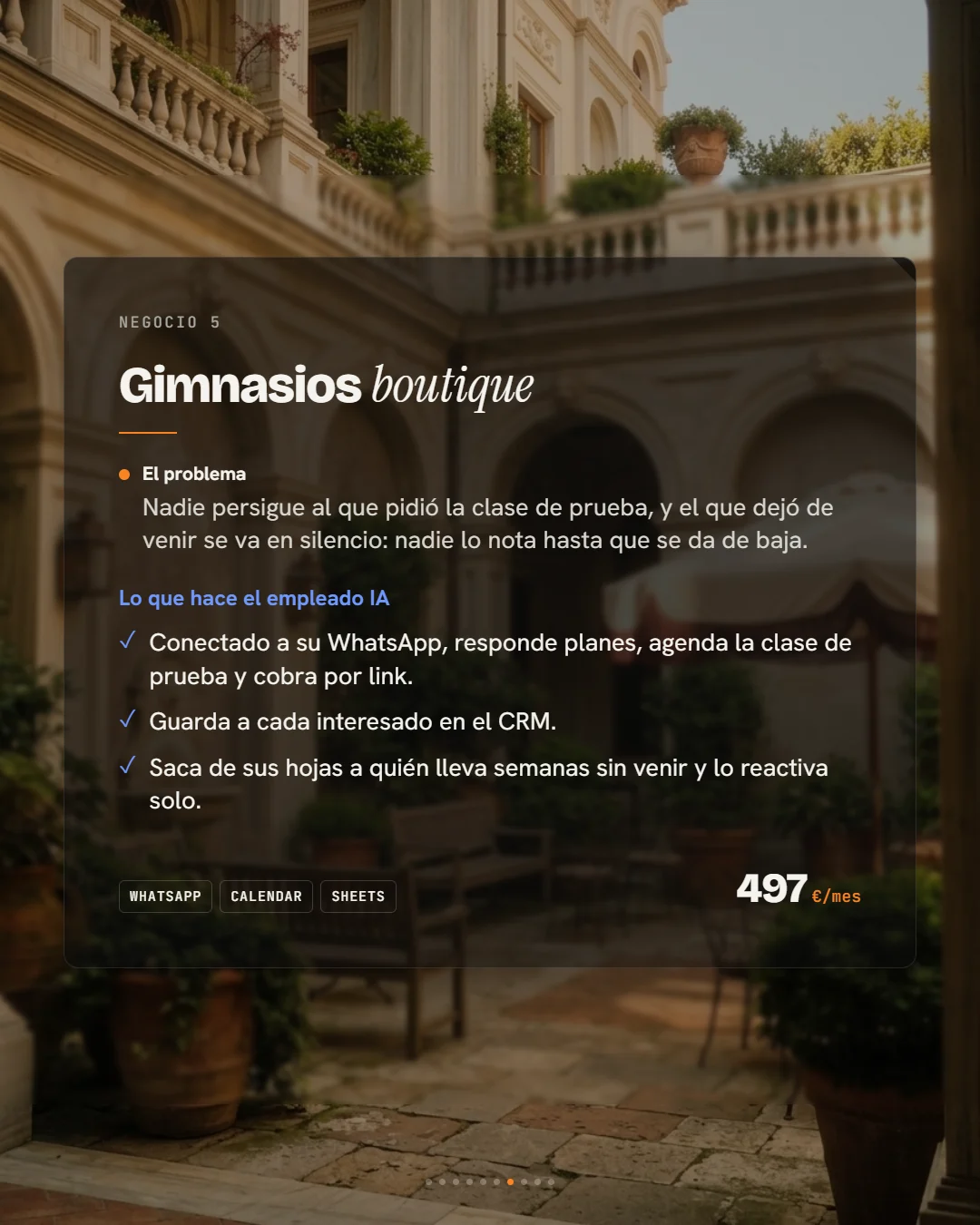 Empleado de IA para gimnasios boutique