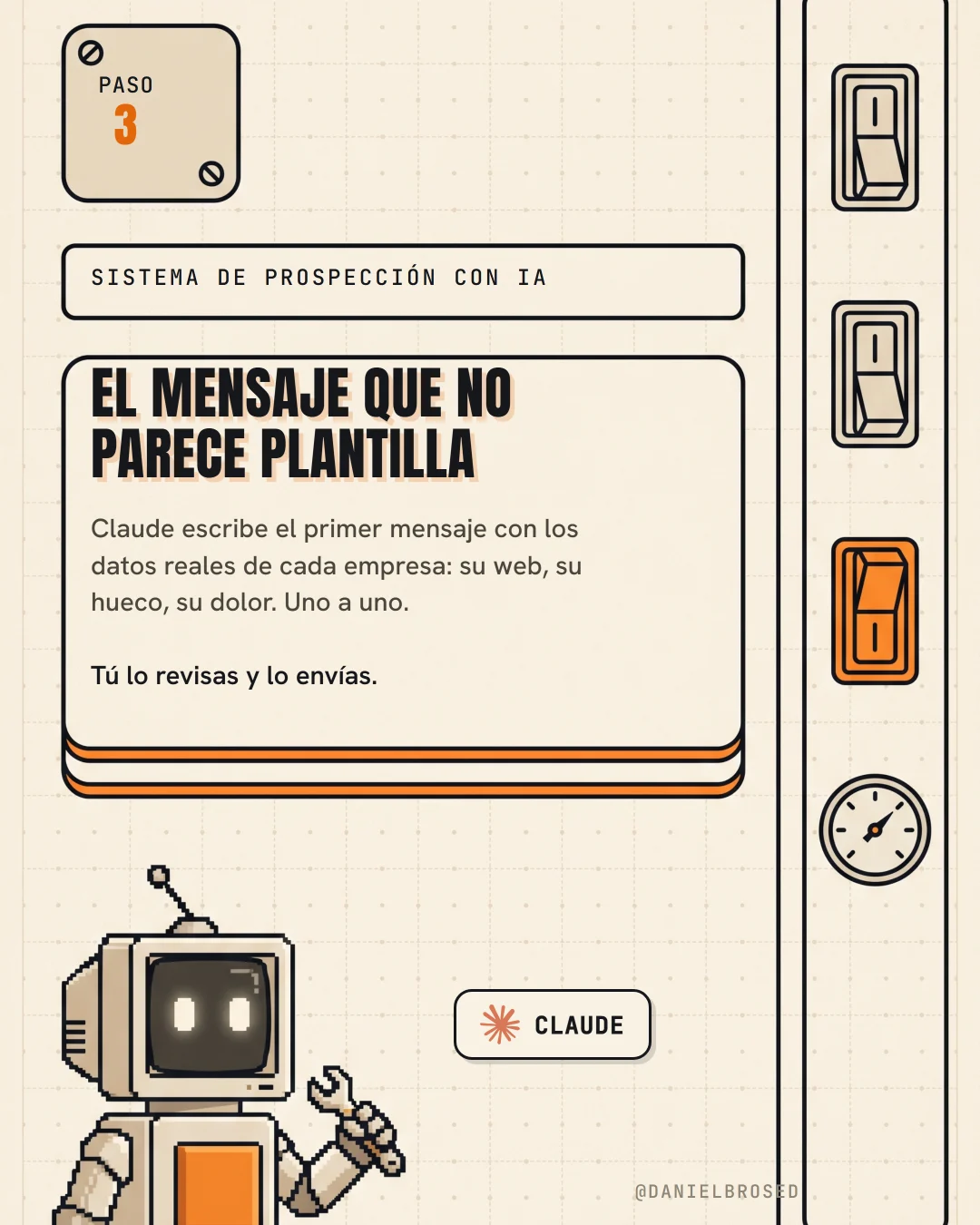 Paso 3: el mensaje que no parece plantilla