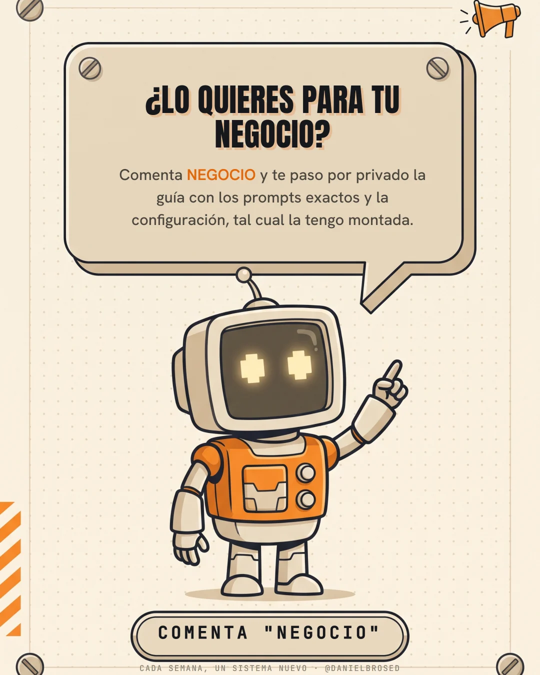 Llamada a la acción: comenta NEGOCIO para recibir el esquema
