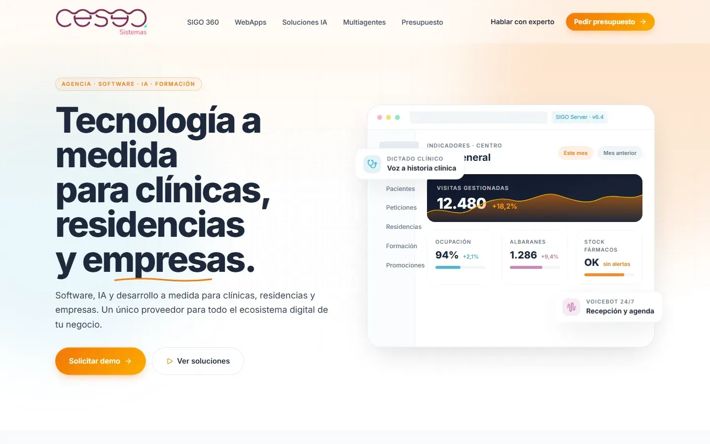 CESEA Sistemas: Web de producto