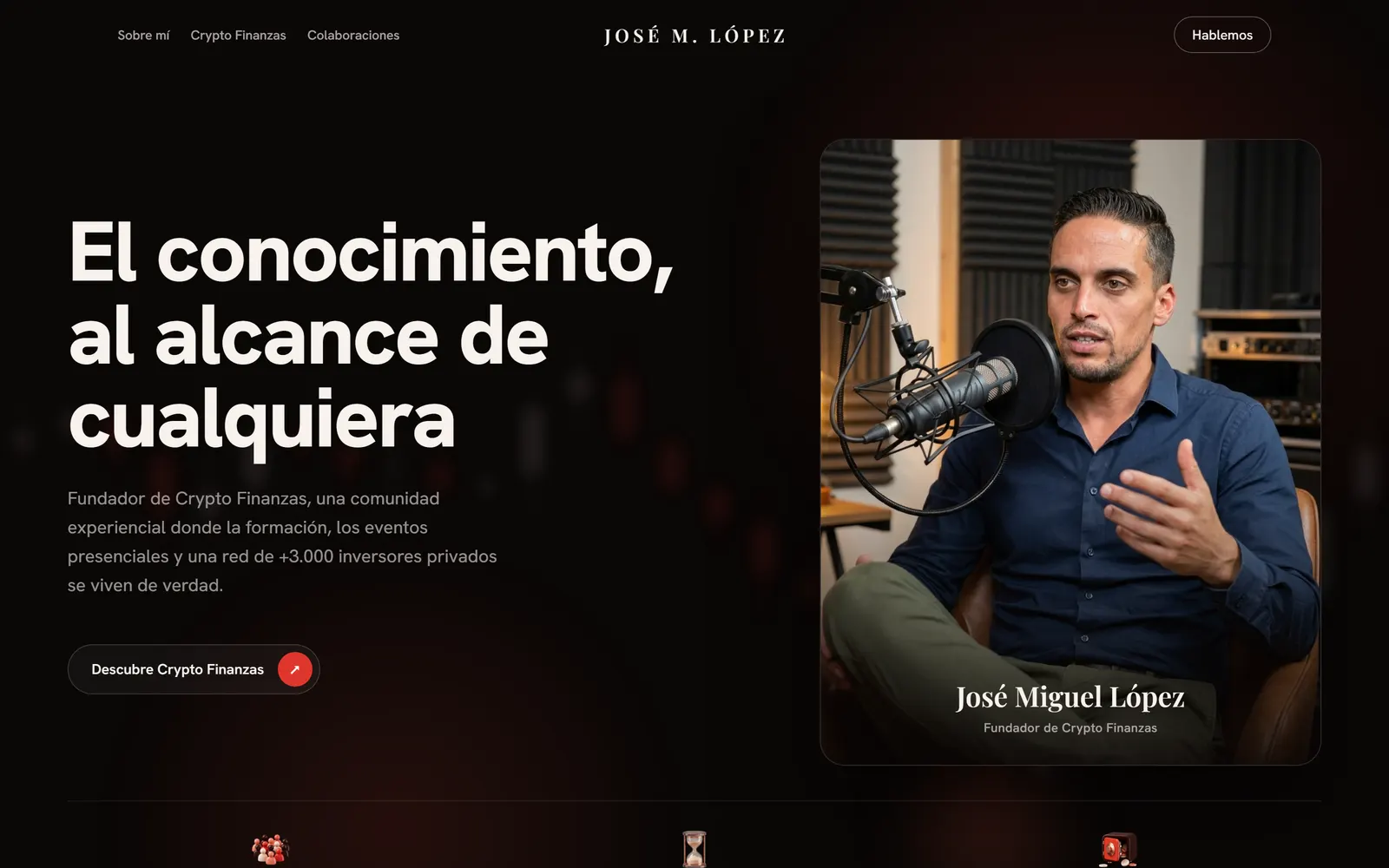 José Miguel López: Web de marca personal